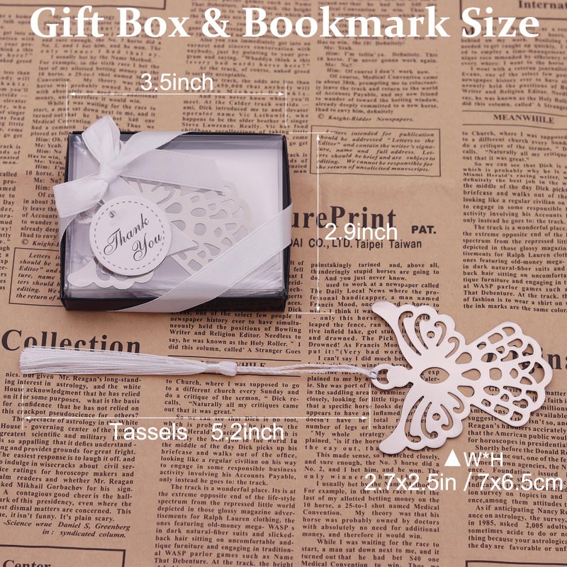 Winrase Gift Boxed Book Lovers Collection Angel Bookmark Wedding Favor (Set of 12) - Image 2